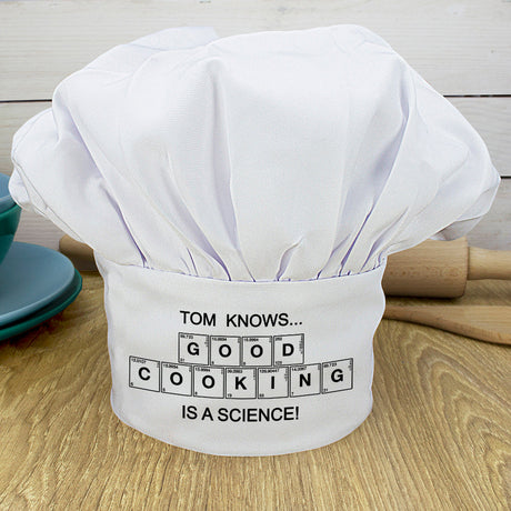 Personalised Science Chef Hat: 1 - Chef Hats By Gift Moments