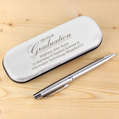 Personalised Graduation Pen and Box Set: 2 - Pens & Pencils By Gift Moments