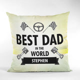 Personalised Best Dad Grand Prix Cushion: 1 - Cushions By Gift Moments