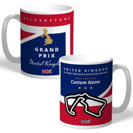 Personalised Silverstone Grand Prix Mug: 1 - Mugs By Gift Moments