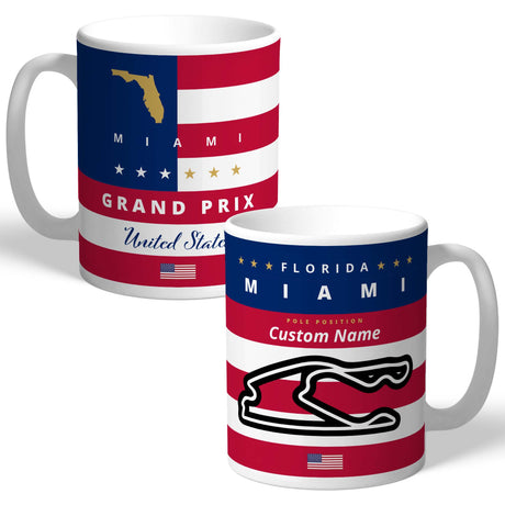 Personalised Miami Grand Prix Mug: 1 - Mugs By Gift Moments