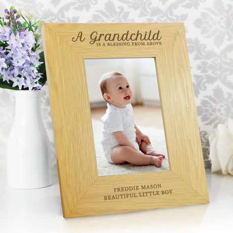 Personalised Grandchild Blessing Photo Frame: 3 - Photo Frames By Gift Moments