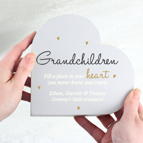 Personalised Grandchildren Heart Ornament: 2 - Ornaments By Gift Moments