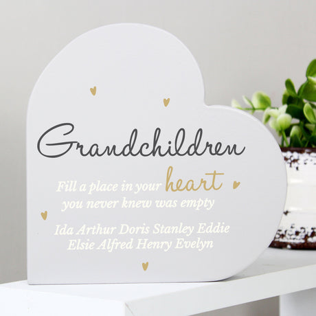 Personalised Grandchildren Heart Ornament: 3 - Ornaments By Gift Moments