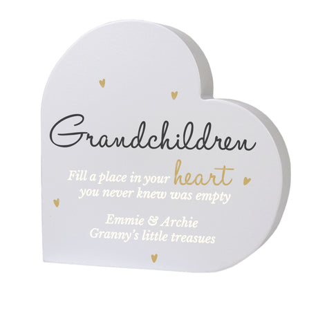 Personalised Grandchildren Heart Ornament: 4 - Ornaments By Gift Moments