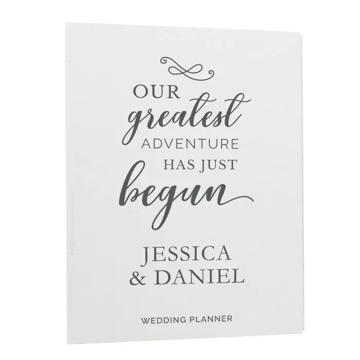 Personalised Our Greatest Adventure Wedding Planner: 4 - Calendars & Planners By Gift Moments