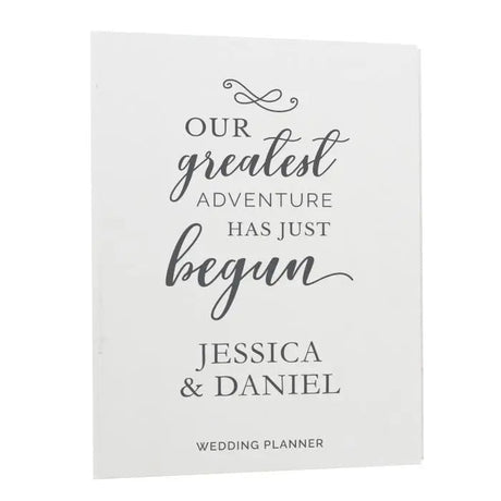 Personalised Our Greatest Adventure Wedding Planner: 4 - Calendars & Planners By Gift Moments