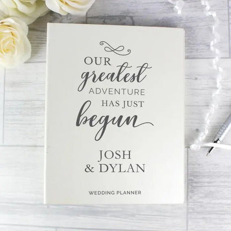 Personalised Our Greatest Adventure Wedding Planner: 5 - Calendars & Planners By Gift Moments