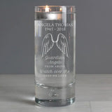 Personalised Angel Wings Candle Holder: 4 - Candle Holders By Gift Moments