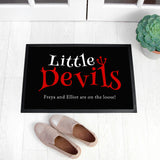 Personalised Halloween Little Devils Doormat Default Title - Doormats at Gift Moments