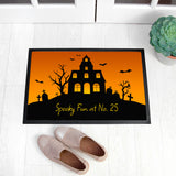 Personalised Halloween Spooky House Doormat Default Title - Doormats at Gift Moments