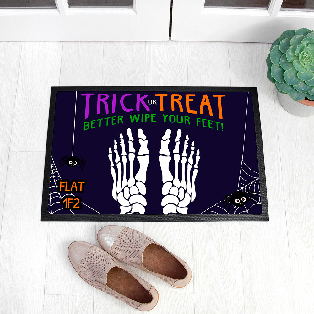 Personalised Halloween Trick or Treat Doormat Default Title - Doormats at Gift Moments