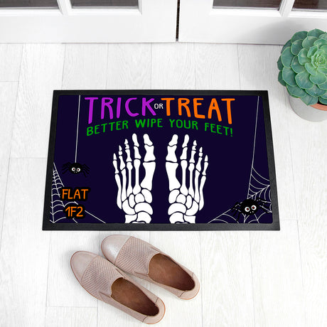 Personalised Halloween Trick or Treat Doormat Default Title - Doormats at Gift Moments