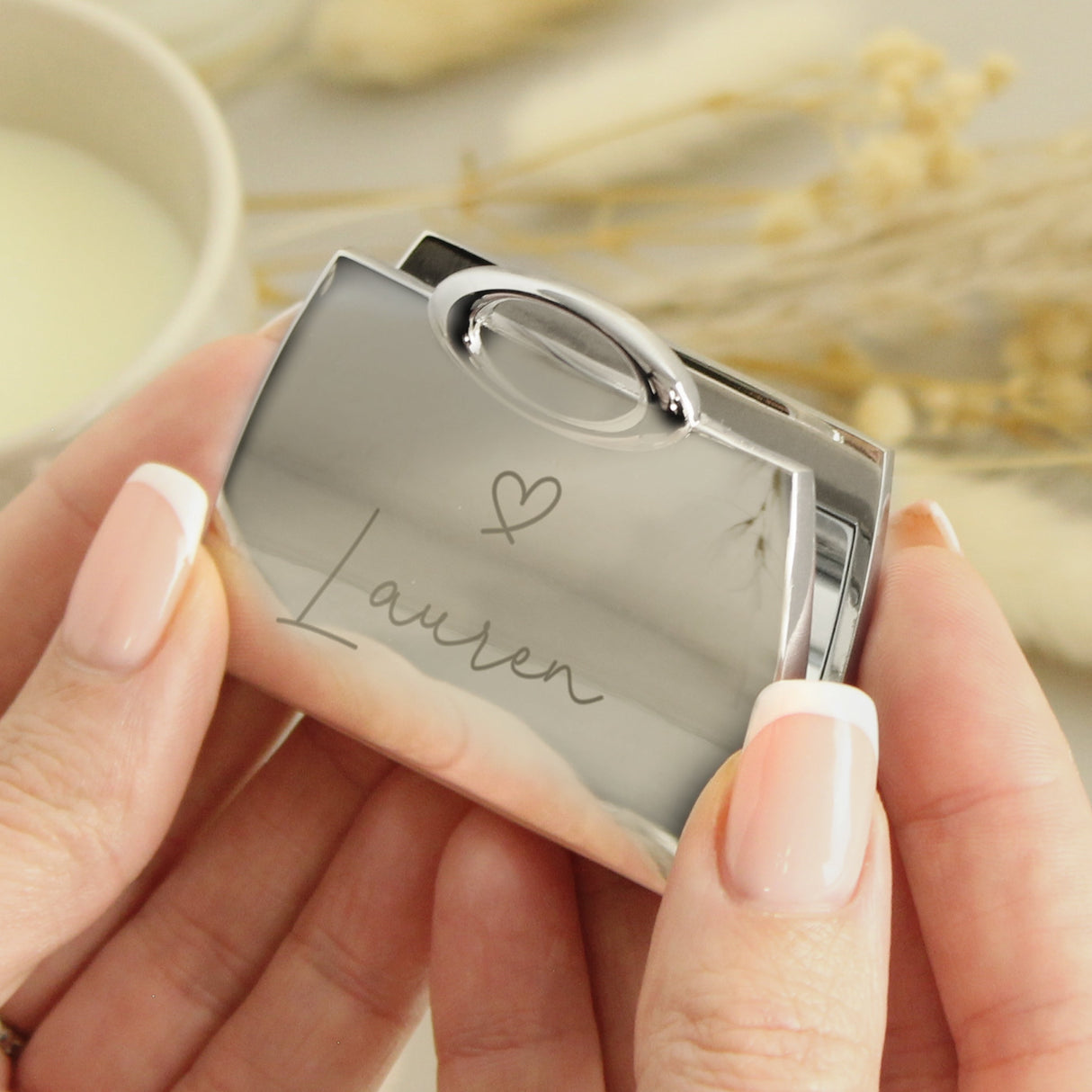 Personalised Handbag Compact Mirror: 1 - Compact Mirrors By Gift Moments