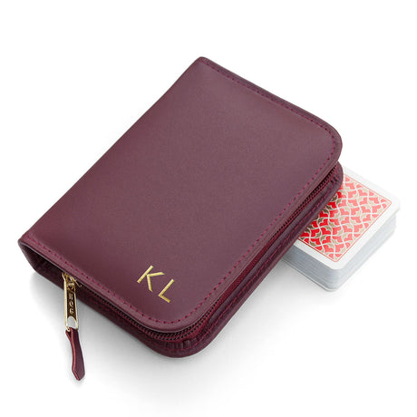 Handmade Leather Double Playing Card Case: 13 - Playing Card Cases By Gift Moments