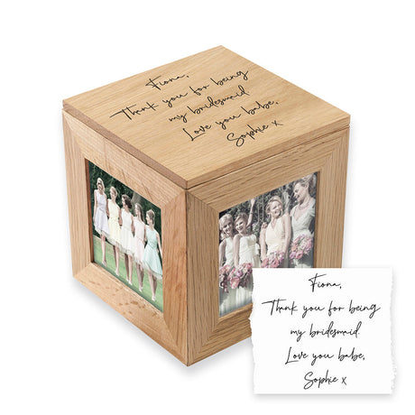 Personalised Handwriting Keepsake Photo Cube: 6 - Photo Cubes By Gift Moments