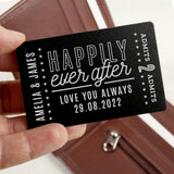 Personalised Happily Ever After Wallet Card: 1 - Wallet Cards By Gift Moments