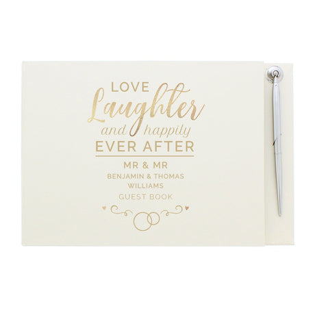 Personalised Wedding Guest Book & Pen: 3 - Guest Books By Gift Moments