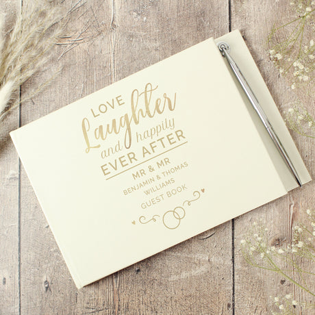 Personalised Wedding Guest Book & Pen: 2 - Guest Books By Gift Moments