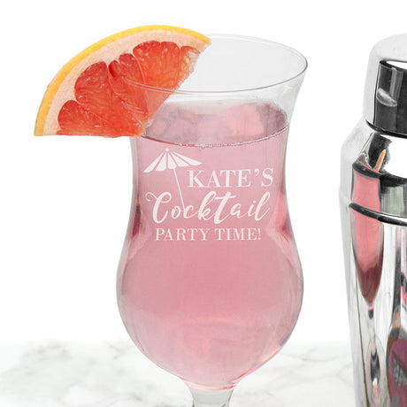 Personalised Cocktail Glass with Fun Design: 4 - Cocktail Glasses By Gift Moments