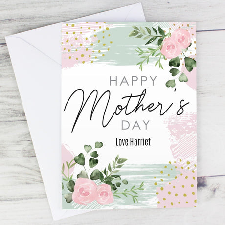 Personalised Mother’s Day Abstract Rose Card: 1 - Greeting Cards By Gift Moments