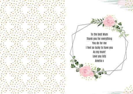 Personalised Mother’s Day Abstract Rose Card: 4 - Greeting Cards By Gift Moments