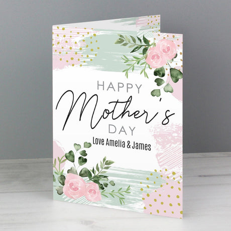 Personalised Mother’s Day Abstract Rose Card: 2 - Greeting Cards By Gift Moments