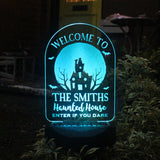 Personalised Haunted House Solar Light: 9 - Solar Lights By Gift Moments