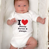 Personalised I HEART Baby Vest 0-3 Months: 3 - Baby Clothing By Gift Moments