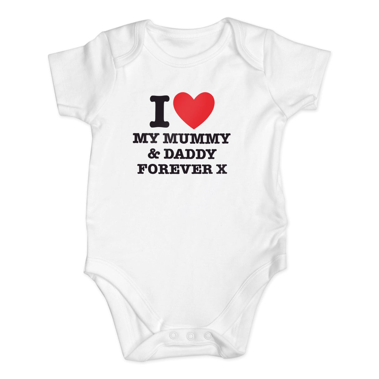 Personalised I HEART Baby Vest 0-3 Months: 2 - Baby Clothing By Gift Moments