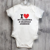 Personalised I HEART Baby Vest 0-3 Months: 6 - Baby Clothing By Gift Moments