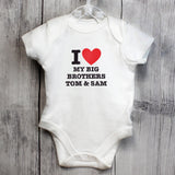 Personalised I HEART Baby Vest 0-3 Months: 4 - Baby Clothing By Gift Moments