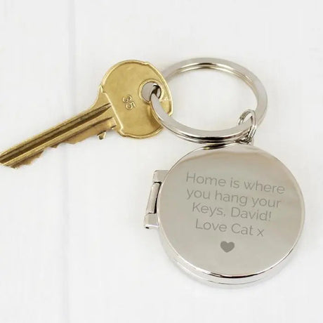 Personalised Heart Motif Photo Keyring: 3 - Keyrings By Gift Moments