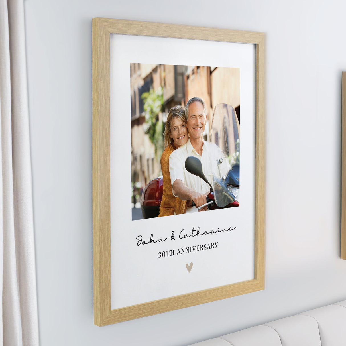 Personalised Heart Photo Upload Framed Prints: 4 - Framed Prints By Gift Moments