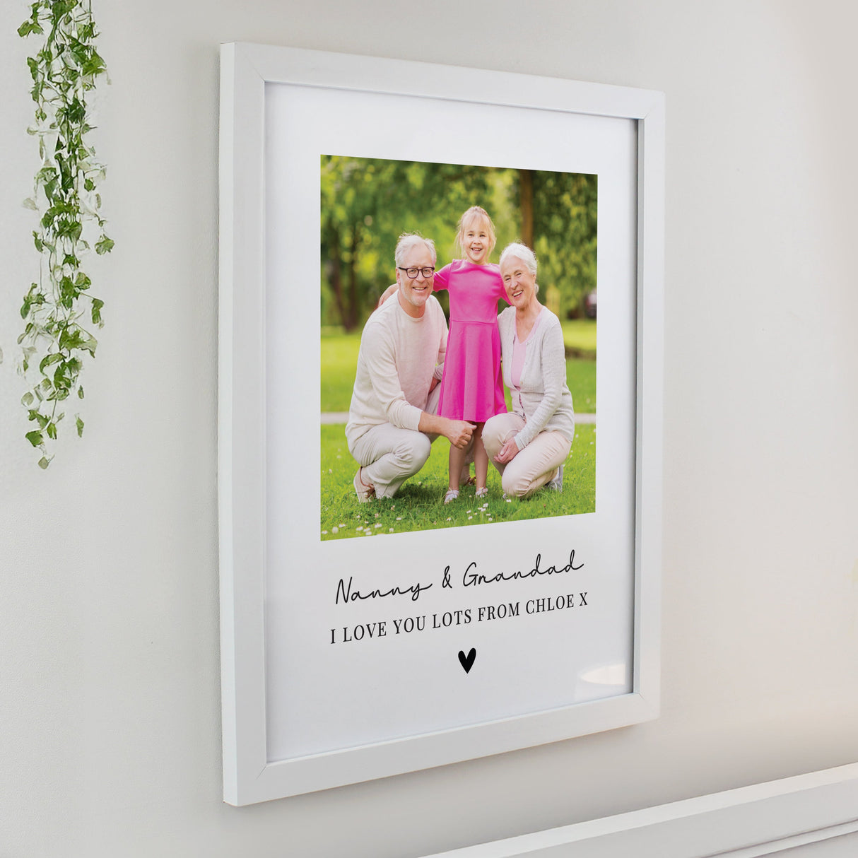 Personalised Heart Photo Upload Framed Prints: 7 - Framed Prints By Gift Moments