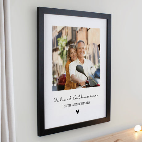 Personalised Heart Photo Upload Framed Prints: 5 - Framed Prints By Gift Moments