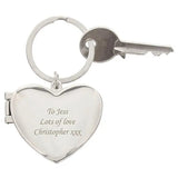 Personalised Heart Photo Frame Keyring: 7 - Keyrings By Gift Moments