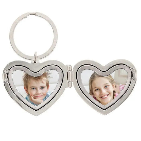 Personalised Heart Photo Frame Keyring: 8 - Keyrings By Gift Moments