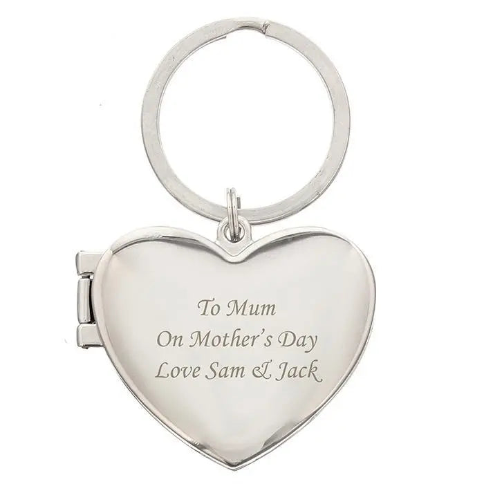 Personalised Heart Photo Frame Keyring: 5 - Keyrings By Gift Moments