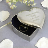 Personalised Heart-Shaped Trinket Box: 1 - Trinket Boxes By Gift Moments