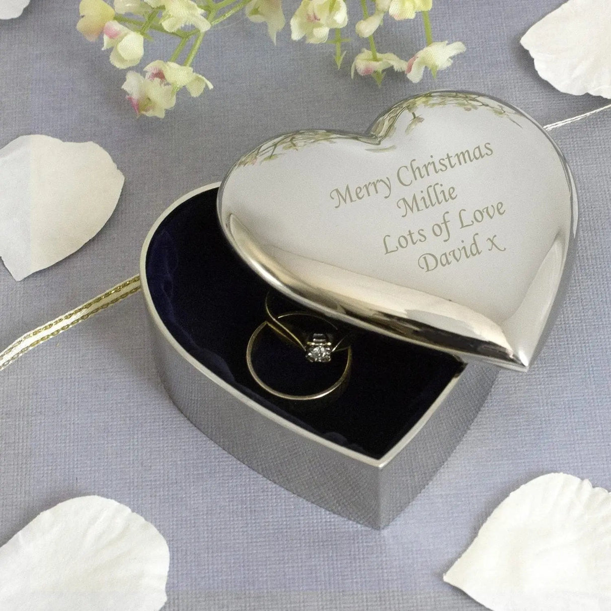 Personalised Heart-Shaped Trinket Box: 2 - Trinket Boxes By Gift Moments