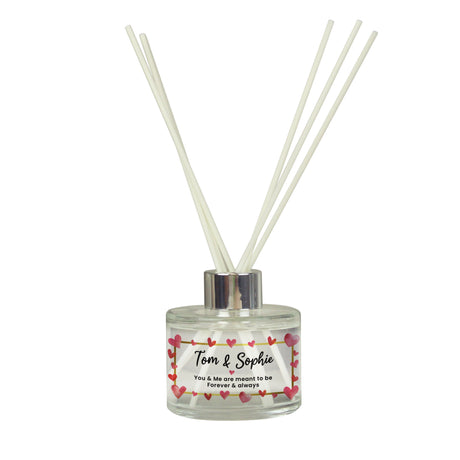 Personalised Hearts Frame Reed Diffuser: 5 - Reed Diffusers By Gift Moments