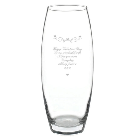 Personalised Hearts & Swirls Vase: 3 - Vases By Gift Moments