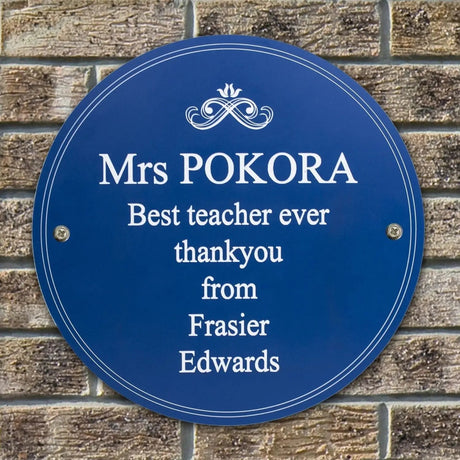 Personalised Heritage Plaque: 2 - Signs & Plaques By Gift Moments