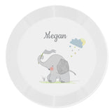 Personalised Hessian Elephant Plastic Plate: 3 - Tableware By Gift Moments