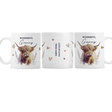 Personalised Highland Cow Ceramic Mug: 5 - Mugs By Gift Moments