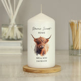 Personalised Highland Cow Candle Gift: 4 - Candles By Gift Moments