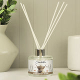 Personalised Highland Cow Reed Diffuser: 2 - Reed Diffusers By Gift Moments