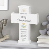 Personalised Holy Communion Cross Wooden Ornament: 4 - Ornaments By Gift Moments