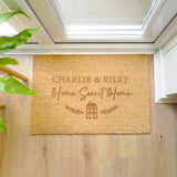 Personalised Home Sweet Home Indoor Doormat: 1 - Doormats By Gift Moments